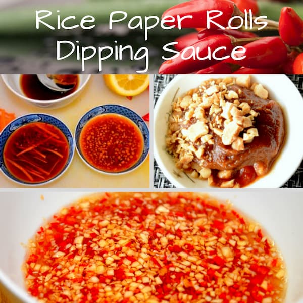 Rice Paper Rolls dipping sauce